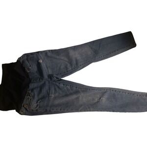 Gap 1969 Maternity Jeans Distressed Denim Stretch 27
